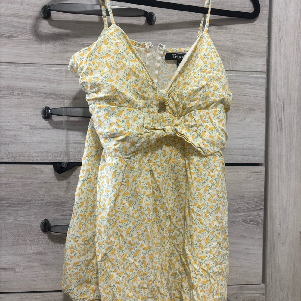 Trixxi Yellow Floral Dress